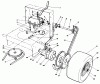 Toro 30136 - 36" Side Discharge Mower, 1984 (4000001-4999999) Listas de piezas de repuesto y dibujos AXLE ASSEMBLY