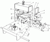 Toro 30136 - 36" Side Discharge Mower, 1984 (4000001-4999999) Listas de piezas de repuesto y dibujos FRAME ASSEMBLY