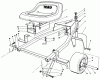 Toro 30111 - Mid-Size Proline Gear Traction Unit, 11 hp, 1984 (4000001-4999999) Listas de piezas de repuesto y dibujos SULKY MODEL NO. 30120 (OPTIONAL)