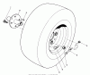Toro 30544 (117/120) - 44" Side Discharge Mower, Groundsmaster 117/120, 1991 (100001-199999) Ricambi FRONT WHEEL ASSEMBLY