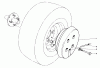 Toro 30544 (117/120) - 44" Side Discharge Mower, Groundsmaster 117/120, 1991 (100001-199999) Ricambi WHEEL WEIGHT KIT MODEL NO. 56-6620 (OPTIONAL)(FOR 44" SNOW THROWER MODEL NO. 30761)