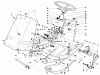 Toro 30544 (117/120) - 44" Side Discharge Mower, Groundsmaster 117/120, 1992 (200001-299999) Ricambi FRAME & STEERING ASSEMBLY