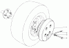Toro 30544 (117/120) - 44" Side Discharge Mower, Groundsmaster 117/120, 1992 (200001-299999) Ricambi WHEEL WEIGHT KIT MODEL NO. 56-6620 (OPTIONAL) (FOR 44" SNOW THROWER MODEL NO. 30761)