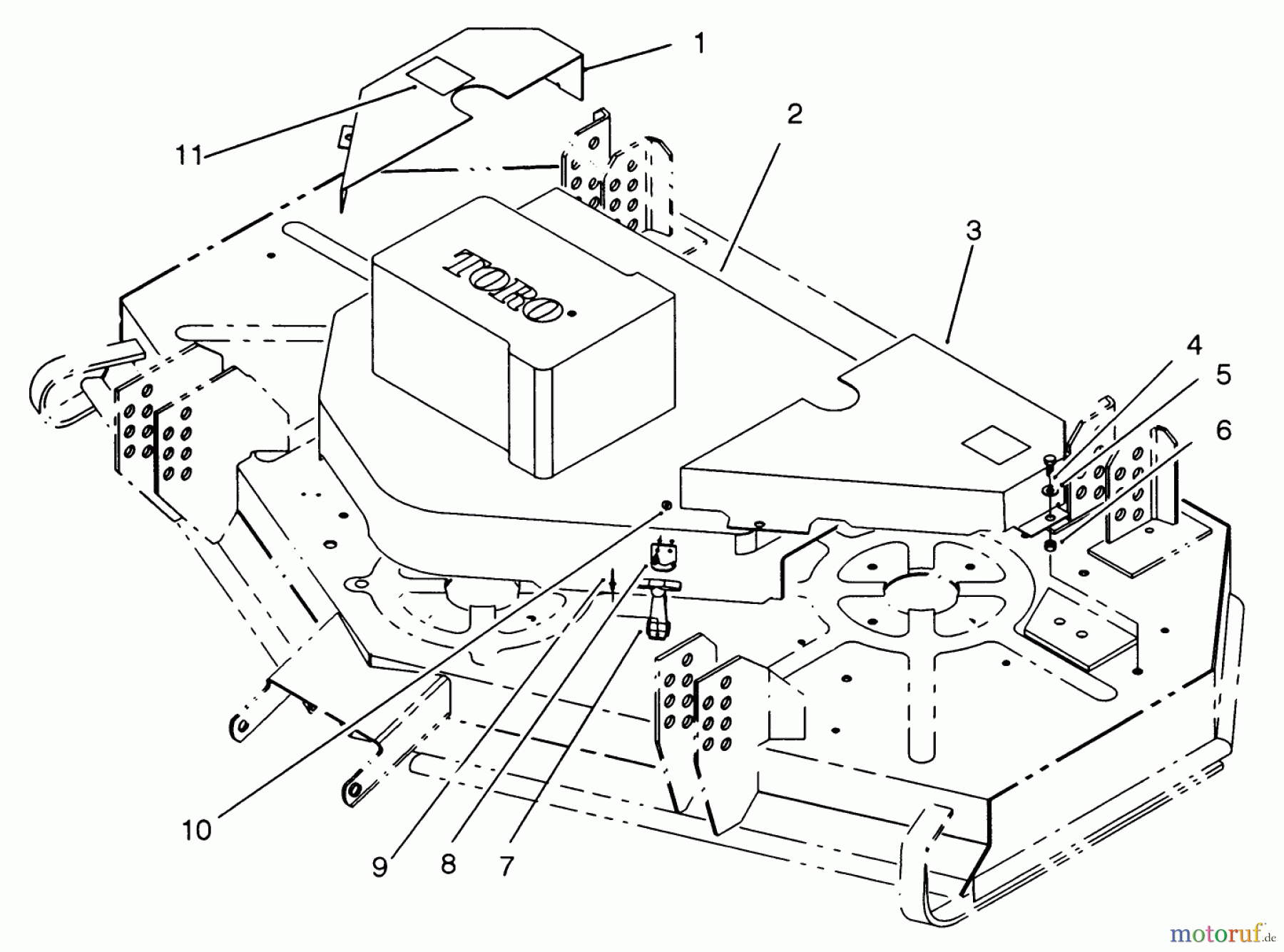  Toro Neu Mowers, Deck Assembly Only 30548 (118) - Toro 48