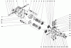 Toro 30560 - 52" Rear Discharge Mower, 1983 (SN 30001-39999) Listas de piezas de repuesto y dibujos TRANSMISSION ASSEMBLY 46-7240