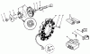 Toro 30560 - 52" Rear Discharge Mower, 1984 (4000001-4999999) Listas de piezas de repuesto y dibujos ENGINE ONAN MODEL NO. B48G-GA020 TYPE NO. 4139E CAMSHAFT AND FLYWHEEL ALTERNATOR
