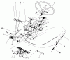 Toro 30560 - 52" Rear Discharge Mower, 1984 (4000001-4999999) Listas de piezas de repuesto y dibujos PEDALS AND STEERING WHEEL ASSEMBLY