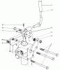 Toro 30560 - 52" Rear Discharge Mower, 1984 (4000001-4999999) Listas de piezas de repuesto y dibujos VALVE AND LEVER ASSEMBLY