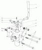 Toro 30575 - 72" Side Discharge Mower, 1987 (700001-799999) Listas de piezas de repuesto y dibujos VALVE AND LEVER ASSEMBLY