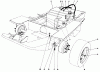 Toro 30575 - 72" Side Discharge Mower, 1989 (900001-999999) Listas de piezas de repuesto y dibujos GAS TANK AND AXLE ASSEMBLY