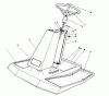 Toro 55660 - 44" Side Discharge Mower, 1990 Ricambi STEERING TOWER ASSEMBLY