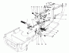 Toro 57354 (11-44) - 11-44 Pro Lawn Tractor, 1986 (6000001-6999999) Ricambi BRAKE & CLUTCH PEDAL ASSEMBLY