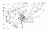 Toro 57354 (11-44) - 11-44 Pro Lawn Tractor, 1986 (6000001-6999999) Ricambi CLUTCH & PULLEY ASSEMBLY