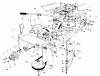 Toro 57354 (11-44) - 11-44 Pro Lawn Tractor, 1986 (6000001-6999999) Ricambi FRAME & PULLEY ASSEMBLY 36" SNOWTHROWER ATTACHMENT MODEL NO. 59160 (OPTIONAL)