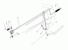 Toro 57354 (11-44) - 11-44 Pro Lawn Tractor, 1987 (7000001-7999999) Ricambi CHUTE CONTROL ASSEMBLY 36" SNOWTHROWER ATTACHMENT MODEL NO. 59160 (OPTIONAL)