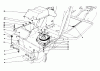 Toro 57354 (11-44) - 11-44 Pro Lawn Tractor, 1987 (7000001-7999999) Ricambi CLUTCH & PULLEY ASSEMBLY