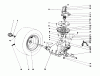 Toro 57354 (11-44) - 11-44 Pro Lawn Tractor, 1987 (7000001-7999999) Ricambi TRANSAXLE & CLUTCH ASSEMBLY
