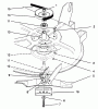 Toro 78225 - 38" Recycler Mower, 260 Series Yard Tractors, 1993 (3900001-3999999) Ricambi BLADE & SPINDLE ASSEMBLY