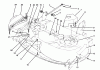 Toro 78225 - 38" Recycler Mower, 260 Series Yard Tractors, 1993 (3900001-3999999) Ricambi COVER ASSEMBLY