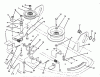 Toro 78230 - 42" Side Discharge Mower, 260 Series Yard Tractors, 1993 (3900001-3999999) Ricambi PULLEYS & IDLER ARM ASSEMBLY