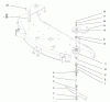 Toro 78269 - 48" Side Discharge Mower, 260 Series Lawn and Garden Tractors, 2003 (230000001-230999999) Listas de piezas de repuesto y dibujos SPINDLE AND BLADE ASSEMBLY
