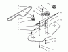 Toro 78305 - 36" Rear Discharge Mower, 1996 (6900001-6999999) Listas de piezas de repuesto y dibujos SPINDLE DRIVE AND IDLER PULLEY