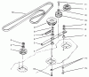 Toro 78350 - 42" Rear Discharge Mower, 1996 (6900001-6999999) Listas de piezas de repuesto y dibujos DECK BELT & PULLEYS