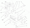 Toro 78370 - 52" Side Discharge Mower, 5xi Garden Tractors, 1999 (9900001-9999999) Ricambi PULLEY BOX ASSEMBLY