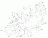 Toro 78395 - 60" Side Discharge Mower, 5xi Garden Tractor, 2002 (220000001-220999999) Ricambi DECK, PLATE AND CHUTE ASSEMBLY