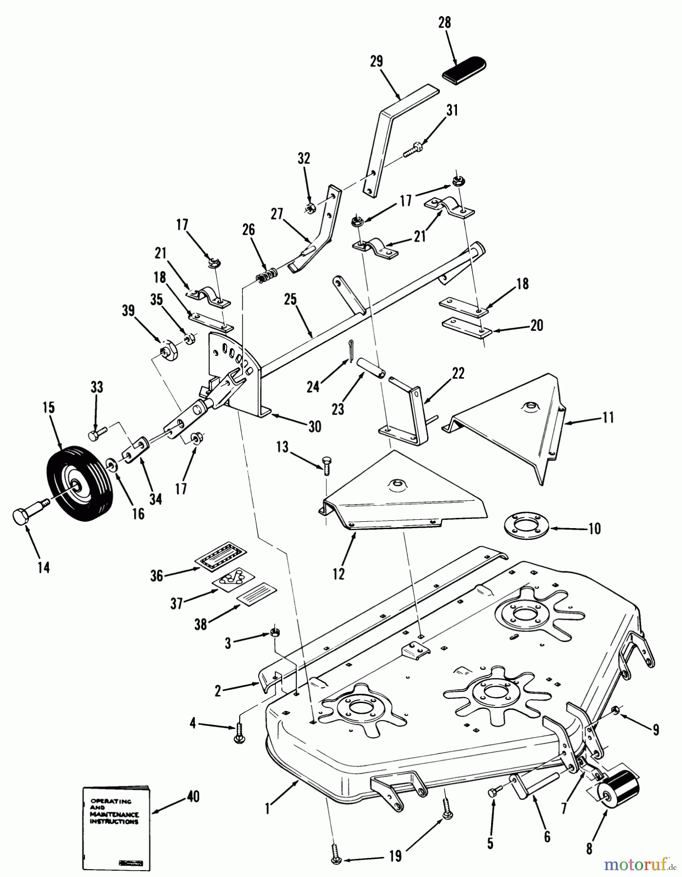 Toro Neu Mowers, Deck Assembly Only 85-42XR01 - Toro 42