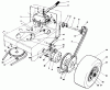 Toro 30102 - Mid-Size Proline Gear Traction Unit, 12 hp, 1988 (8000001-8999999) Pièces détachées AXLE ASSEMBLY