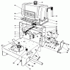 Toro 30102 - Mid-Size Proline Gear Traction Unit, 12 hp, 1988 (8000001-8999999) Listas de piezas de repuesto y dibujos FRAME ASSEMBLY