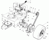 Toro 30102 - Mid-Size Proline Gear Traction Unit, 12 hp, 1989 (9000001-9999999) Pièces détachées AXLE ASSEMBLY