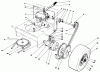 Toro 30103 - Mid-Size Proline Gear Traction Unit, 12 hp, 1989 (9000001-9999999) Pièces détachées AXLE ASSEMBLY