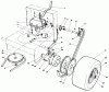 Toro 30108 - Mid-Size Proline Gear Traction Unit, 8 hp, 1984 (4000001-4999999) Pièces détachées AXLE ASSEMBLY