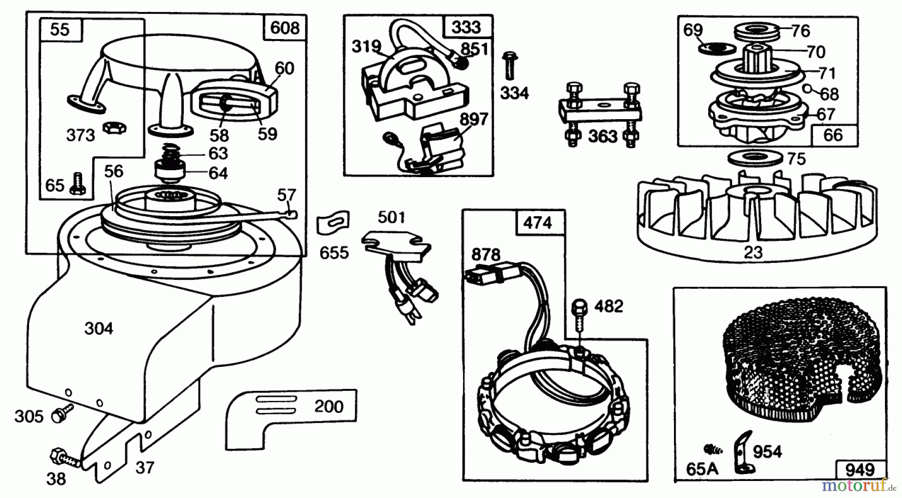  Toro Neu Mowers, Drive Unit Only 30108 - Toro Mid-Size Proline Gear Traction Unit, 8 hp, 1984 (4000001-4999999) BRIGGS & STRATTON MODEL NO. 191706-5839-01 #1