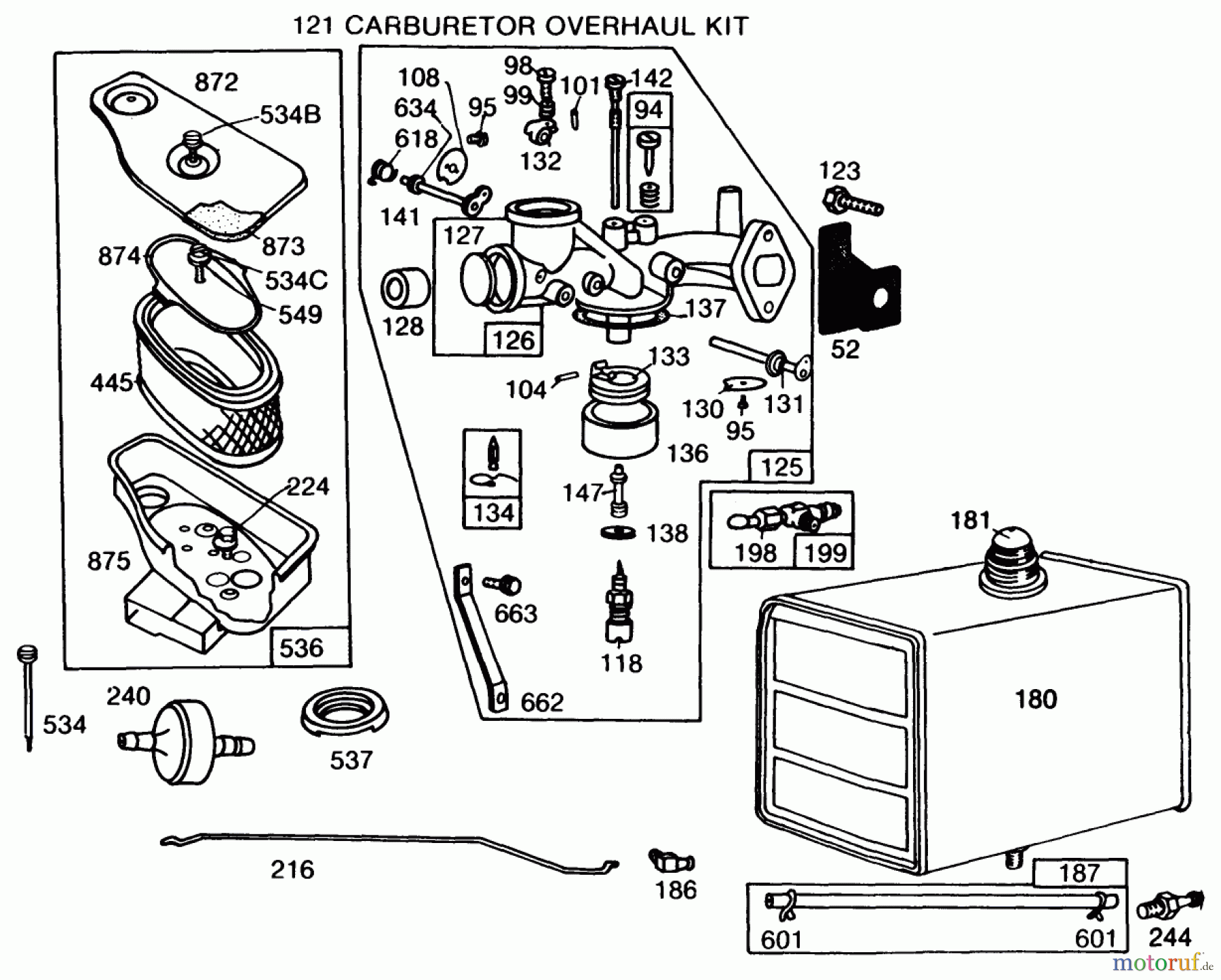  Toro Neu Mowers, Drive Unit Only 30108 - Toro Mid-Size Proline Gear Traction Unit, 8 hp, 1984 (4000001-4999999) BRIGGS & STRATTON MODEL NO. 191706-5839-01 #3