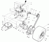 Toro 30111 - Mid-Size Proline Gear Traction Unit, 11 hp, 1985 (5000001-5999999) Listas de piezas de repuesto y dibujos AXLE ASSEMBLY