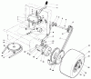 Toro 30111 - Mid-Size Proline Gear Traction Unit, 11 hp, 1987 (7000001-7999999) Pièces détachées AXLE ASSEMBLY