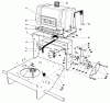 Toro 30111 - Mid-Size Proline Gear Traction Unit, 11 hp, 1987 (7000001-7999999) Listas de piezas de repuesto y dibujos FRAME ASSEMBLY