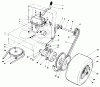 Toro 30112 - Mid-Size Proline Gear Traction Unit, 12.5 hp, 1986 (6000001-6999999) Pièces détachées AXLE ASSEMBLY