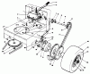 Toro 30112 - Mid-Size Proline Gear Traction Unit, 12.5 hp, 1987 (7000001-7999999) Pièces détachées AXLE ASSEMBLY