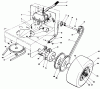 Toro 30112 - Mid-Size Proline Gear Traction Unit, 12.5 hp, 1989 (9000001-9999999) Pièces détachées AXLE ASSEMBLY