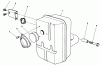 Toro 30112 - Mid-Size Proline Gear Traction Unit, 12.5 hp, 1990 (0000001-0999999) Ricambi MUFFLER ASSEMBLY