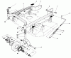 Toro 30113 - Mid-Size Proline Gear Traction Unit, 8 hp, 1986 (6000001-6999999) Listas de piezas de repuesto y dibujos 36" CARRIER FRAME MODEL NO. 30136