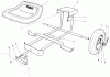 Toro 30113 - Mid-Size Proline Gear Traction Unit, 8 hp, 1986 (6000001-6999999) Listas de piezas de repuesto y dibujos SULKY KIT MODEL NO. 30122 (OPTIONAL)
