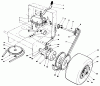 Toro 30113 - Mid-Size Proline Gear Traction Unit, 8 hp, 1988 (8000001-8999999) Pièces détachées AXLE ASSEMBLY
