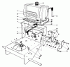 Toro 30113 - Mid-Size Proline Gear Traction Unit, 8 hp, 1988 (8000001-8999999) Listas de piezas de repuesto y dibujos FRAME ASSEMBLY