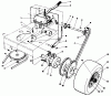 Toro 30113 - Mid-Size Proline Gear Traction Unit, 8 hp, 1989 (9000001-9999999) Pièces détachées AXLE ASSEMBLY