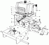 Toro 30113 - Mid-Size Proline Gear Traction Unit, 8 hp, 1989 (9000001-9999999) Listas de piezas de repuesto y dibujos FRAME ASSEMBLY
